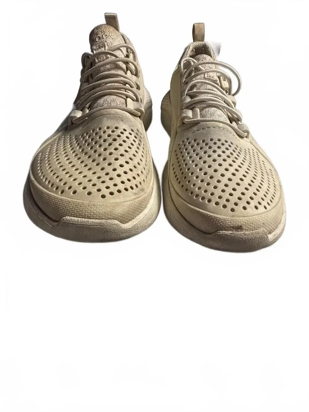 Crocs junior 5 Beige Perforated Lightweight Sneakers